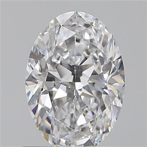 Picture of 0.60 Carats, Oval D Color, VS1 Clarity and Certified by GIA
