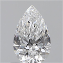 0.50 quilates, De pera , Color D, claridad VS1 y certificado por GIA