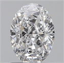 0.90 Carats, Oval D Color, SI2 Clarity and Certified by GIA