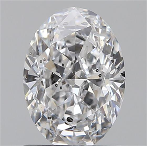 Picture of 0.90 Carats, Oval D Color, SI2 Clarity and Certified by GIA