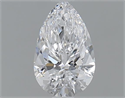 0.61 Carats, Pear D Color, VVS2 Clarity and Certified by GIA