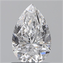 0.90 Carats, Pear D Color, SI1 Clarity and Certified by GIA