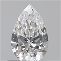0.50 quilates, De pera , Color E, claridad VS1 y certificado por GIA