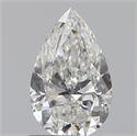 0.90 Carats, Pear H Color, SI2 Clarity and Certified by GIA
