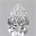 0.54 Carats, Pear E Color, VVS1 Clarity and Certified by GIA