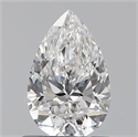 0.70 Carats, Pear E Color, VVS1 Clarity and Certified by GIA