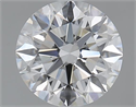 1.30 quilates, Redondo Ideal, Color D, claridad IF y certificado por GIA