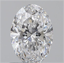 0.70 Carats, Oval D Color, VVS1 Clarity and Certified by GIA