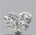 0.53 Carats, Heart H Color, VS1 Clarity and Certified by GIA