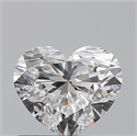 0.60 Carats, Heart F Color, SI1 Clarity and Certified by GIA