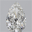 0.90 Carats, Pear H Color, SI2 Clarity and Certified by GIA