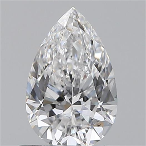 Picture of 0.60 Carats, Pear D Color, SI1 Clarity and Certified by GIA