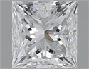 1.20 Carats, Princess E Color, SI1 Clarity and Certified by GIA