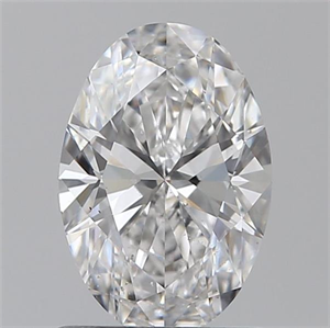 Picture of 0.90 Carats, Oval E Color, SI1 Clarity and Certified by GIA