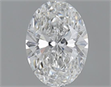 0.90 Carats, Oval F Color, VS2 Clarity and Certified by GIA