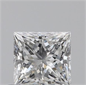 0.50 quilates, Princesa , Color E, claridad VVS2 y certificado por GIA