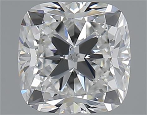 Foto 1.30 quilates, Del cojín , Color F, claridad SI2 y certificado por GIA de