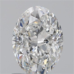 Picture of 0.80 Carats, Oval F Color, VS1 Clarity and Certified by GIA
