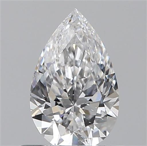 Picture of 0.50 Carats, Pear D Color, SI1 Clarity and Certified by GIA