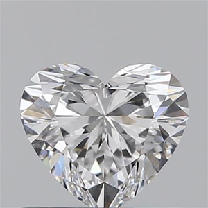 Picture of 0.51 Carats, Heart D Color, VVS1 Clarity and Certified by GIA