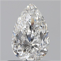 0.50 quilates, De pera , Color F, claridad VVS1 y certificado por GIA