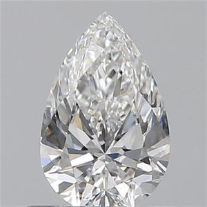 Picture of 0.50 Carats, Pear F Color, VVS2 Clarity and Certified by GIA