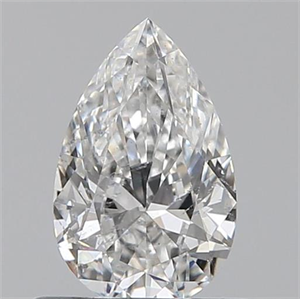 Picture of 0.50 Carats, Pear F Color, SI2 Clarity and Certified by GIA