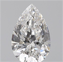 0.50 quilates, De pera , Color F, claridad VS2 y certificado por GIA