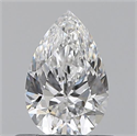 0.50 Carats, Pear E Color, VS1 Clarity and Certified by GIA
