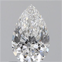 0.53 Carats, Pear E Color, VS2 Clarity and Certified by GIA
