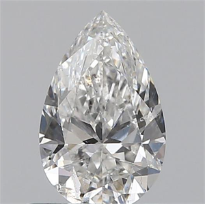 Picture of 0.60 Carats, Pear F Color, SI2 Clarity and Certified by GIA