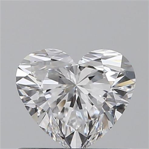 Picture of 0.52 Carats, Heart D Color, VVS1 Clarity and Certified by GIA