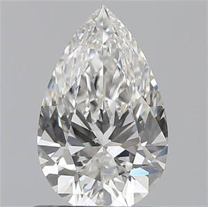 Picture of 0.75 Carats, Pear G Color, SI1 Clarity and Certified by GIA