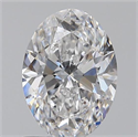 0.90 Carats, Oval D Color, VS2 Clarity and Certified by GIA