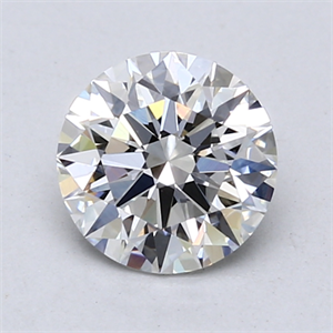 Picture of Lab Created Diamond 1.24 Carats, Round with Ideal Cut, E Color, VVS2 Clarity and Certified by IGI