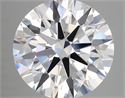 Lab Created Diamond 6.02 Carats, Round with ideal Cut, D Color, vvs2 Clarity and Certified by IGI