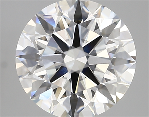 Picture of Lab Created Diamond 4.30 Carats, Round with ideal Cut, F Color, vvs1 Clarity and Certified by IGI