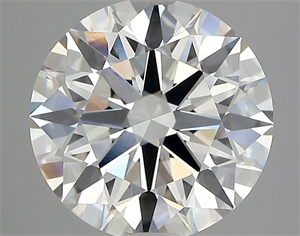 Picture of Lab Created Diamond 3.79 Carats, Round with ideal Cut, E Color, vvs1 Clarity and Certified by IGI