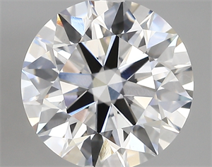Picture of Lab Created Diamond 3.37 Carats, Round with ideal Cut, F Color, vvs2 Clarity and Certified by IGI