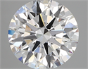Lab Created Diamond 3.30 Carats, Round with ideal Cut, E Color, vvs2 Clarity and Certified by IGI
