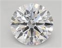 Lab Created Diamond 3.25 Carats, Round with ideal Cut, E Color, vvs1 Clarity and Certified by IGI