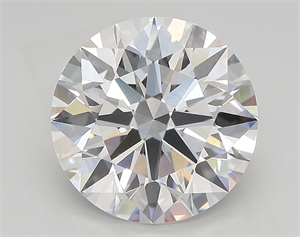 Picture of Lab Created Diamond 3.25 Carats, Round with ideal Cut, E Color, vvs1 Clarity and Certified by IGI