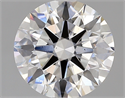 Lab Created Diamond 3.06 Carats, Round with ideal Cut, D Color, vs1 Clarity and Certified by IGI