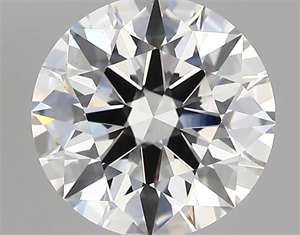 Picture of Lab Created Diamond 3.04 Carats, Round with ideal Cut, E Color, vs1 Clarity and Certified by IGI