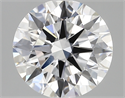 Lab Created Diamond 3.02 Carats, Round with ideal Cut, D Color, vvs2 Clarity and Certified by IGI