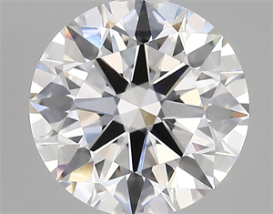 Picture of Lab Created Diamond 3.00 Carats, Round with ideal Cut, D Color, vvs1 Clarity and Certified by IGI