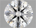 Lab Created Diamond 2.88 Carats, Round with ideal Cut, E Color, vvs1 Clarity and Certified by IGI