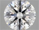 Lab Created Diamond 2.87 Carats, Round with ideal Cut, D Color, vvs1 Clarity and Certified by IGI