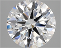 Lab Created Diamond 2.83 Carats, Round with ideal Cut, D Color, vvs1 Clarity and Certified by IGI