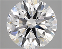 Lab Created Diamond 2.82 Carats, Round with ideal Cut, D Color, vvs1 Clarity and Certified by IGI